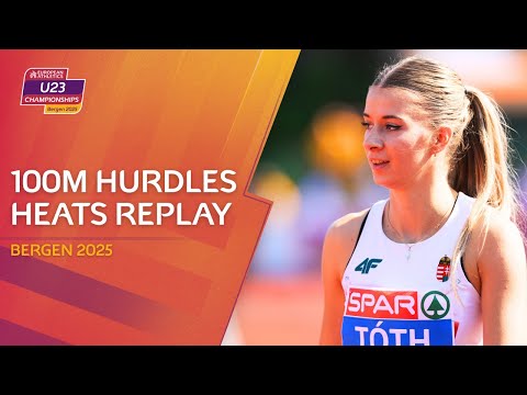 Women’s 100m Hurdles Heats | Bergen 2025 European Athletics U23 Championships