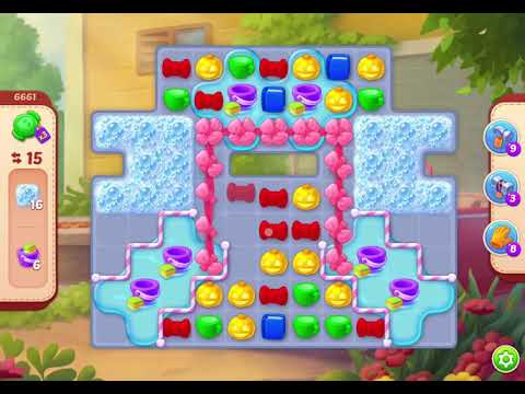 HomeScapes Level 6661 no boosters (16 moves)