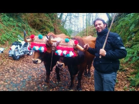 BACK TO THE PAST!! BAKES, HORSE AND MOTORCYCLE BMW R69S. OLASAGASTI the bulls san fermin
