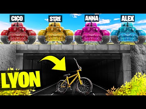 SPEEDRUN 1 BICICLETTA CONTRO 4 CARRI ARMATI SU GTA5!!