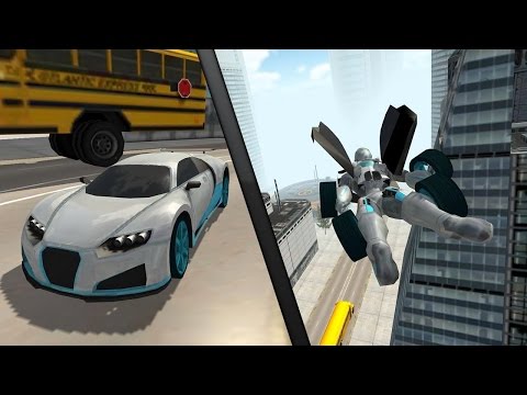 Flying Car Robot Simulator Android Gameplay HD