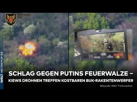 UKRAINE-KRIEG: Kiews Kamikaze-Drohnen jagen Putins Panzer – Russlands Terror-Waffe BUK M3 zerstört