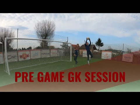 Pre Game GK Session. Goalkeepers Gedania 1922 Gdansk.