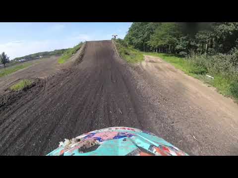 Dakota Kessler & Bill Hauser Helmet Cam: Englishtown Raceway Park MX (8/15/21) | 30+ A Battle