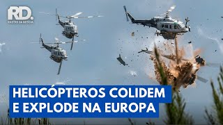 Helicópteros colidem durante combate a incêndio na Europa | Rastro da Notícia