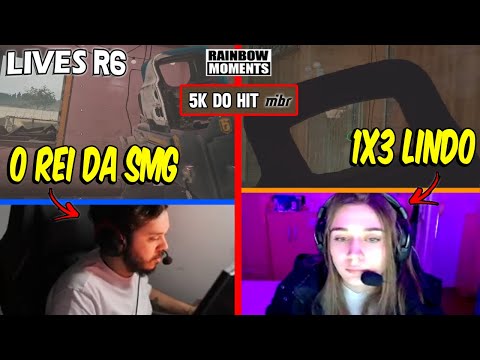 NESK DANDO MUITA BALA DE SMG, CLUTCH LINDO DA THAII, 5K INSANO DO HIT - MELHORES MOMENTOS LIVES R6