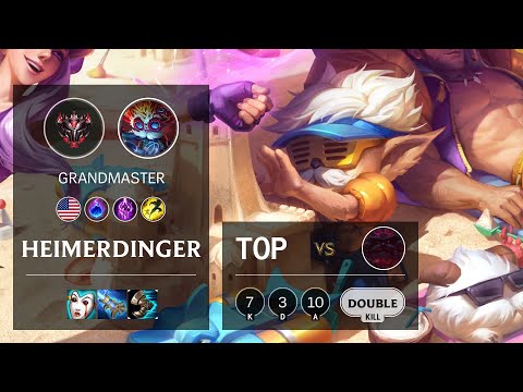 Heimerdinger Top vs Ornn - NA Grandmaster Patch 10.16