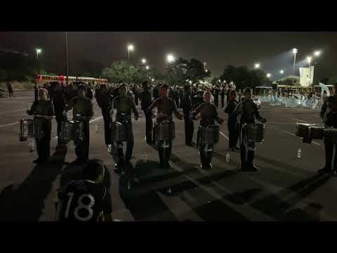 Vista Ridge Drums In The Lot Before Finals Run At 2018 BOA Austin Regional