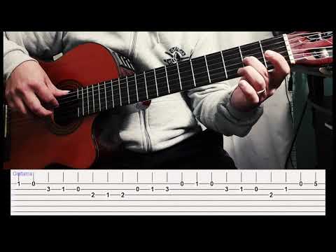 Quiero ser tu sombra (vals) Guitarra 1 tutorial by profe Roberto