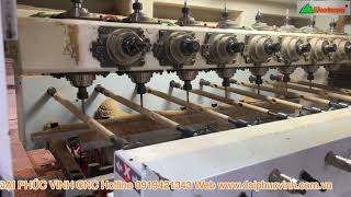 SIÊU MÁY CNC 8 Trục 32 Dao Kẹp Xoay 360 độ Woodmaster gia công hoàn thiện chân Bàn Ghế