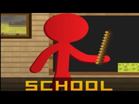 Stickman VS Multicraft: Stickman school escape Craft - gameplay wolkthough ( android, iOS ) level 1