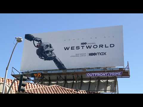 Westworld HBOMAX Billboard Sunset Blvd Los Angeles California USA July 1, 2022