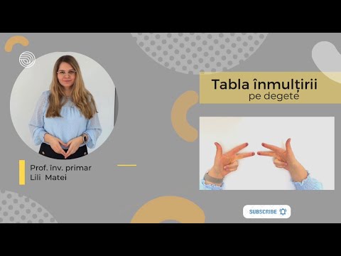 Tabla înmulțirii | Metodă simplă de a face înmulțiri pe degete