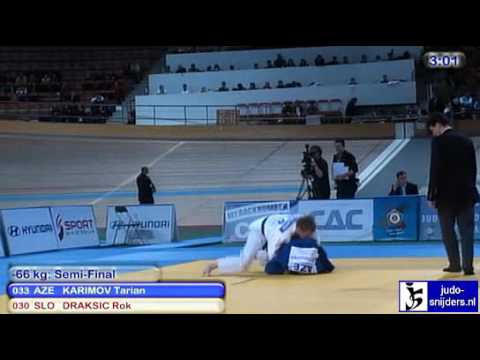 Judo 2010 World Cup Vienna: Tarian Karimov (AZE) - Rok Draksic (SLO) [-66kg] semi-final.