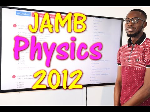 JAMB CBT Physics 2012 Past Questions 1 - 14