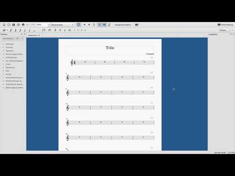 MuseScore 3.6 - Die Partitur einrichten - Tutorial 2 -  Deutsch