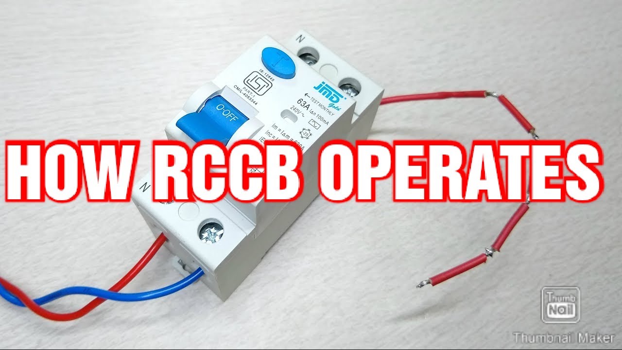 How does Rccb trips in an electrical circuit system pdf //rccb connection//experiment of rccb