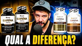 QUAL A DIFERENÇA ENTRE AS CAFEÍNAS DA (Growth)?