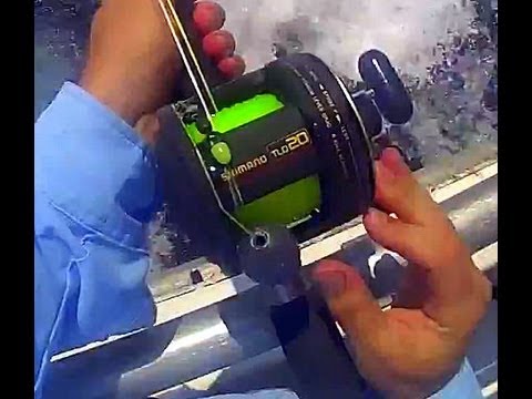 Shimano TLD-20 Reel on Terez TC4 Rod Spooled 60# test mono 80# Seaguar Leader Bottom Fishing