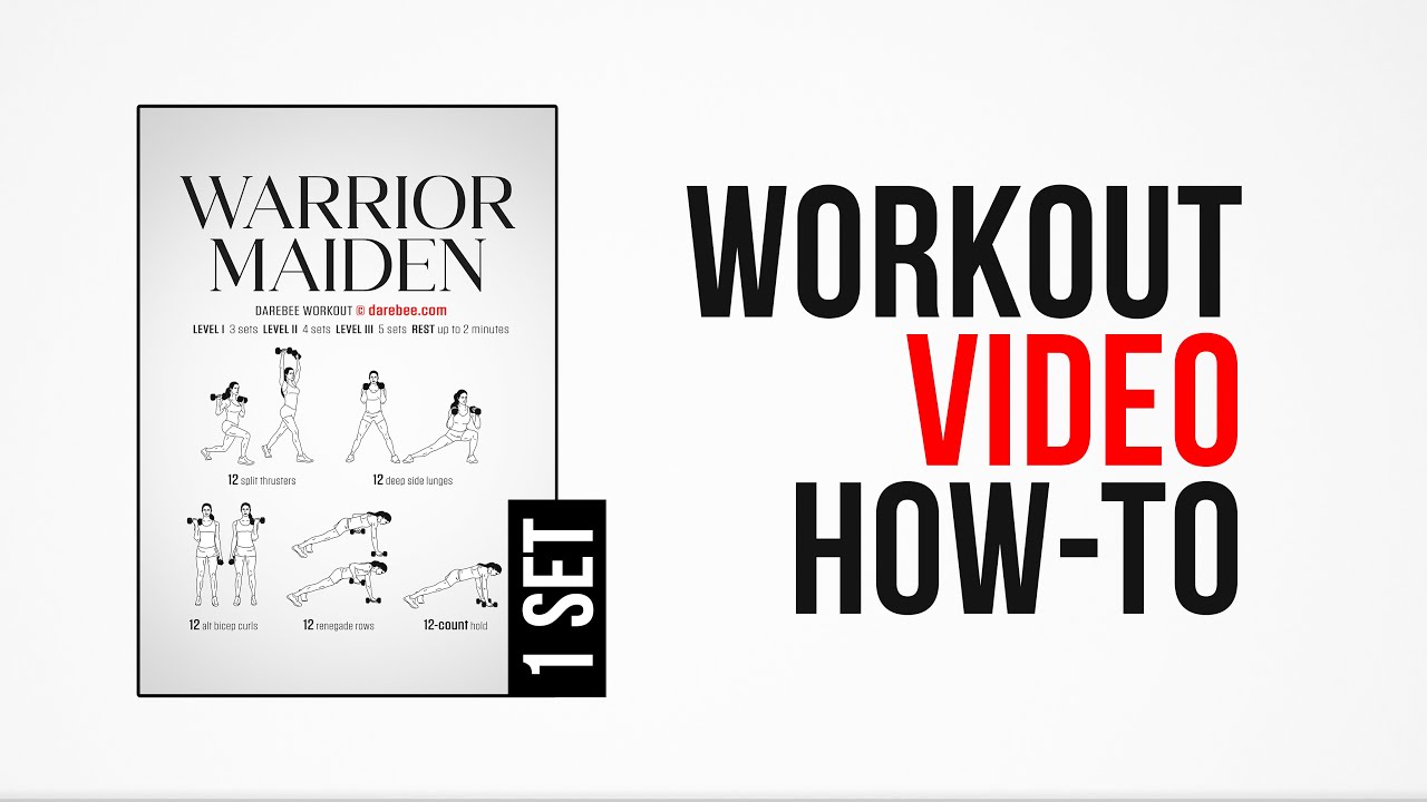 Warrior Maiden Workout [ How-To ] [ One Set ] by #DAREBEE