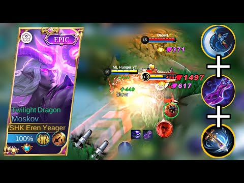 MOSKOV FULL DAMAGE BUILD 🔥 (DAMAGE HACK) MOSKOV BEST BUILD 2023 | MOBILE LEGENDS