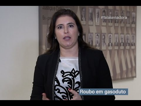 Simone Tebet explica projeto que torna crime roubo de petróleo em dutos