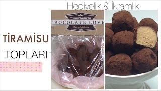 HOMEMADE -EN KOLAY TİRAMİSU TOPLARI - EASY TIRAMISU TRUFFLES