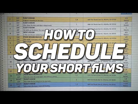 How to Make a Production Schedule for Film