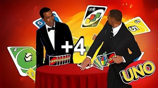 Will Smith slaps Chris Rock, but they're playing UNO