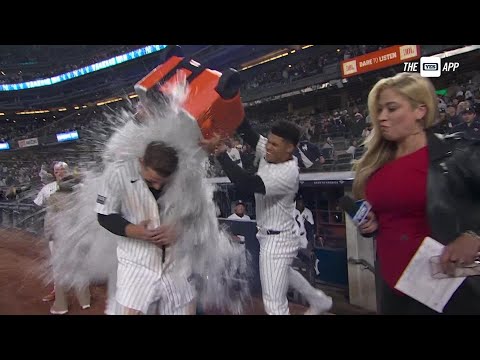 Anthony Rizzo on his walk off hit