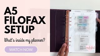 A5 Filofax Osterley Planner Flip Through & Setup
