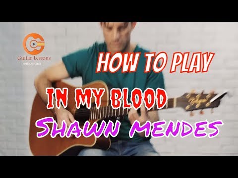 How to play in my blood- Shawn Mendes (guitar lesson)
