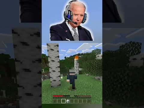Trump Catches Biden & Obama GRIEFING His Minecraft Mansion! 💀 #shorts #minecraft