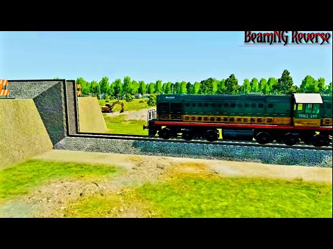 Trains vs Unfinished Railway Crashes Reverse#4 - BeamNG Drive
