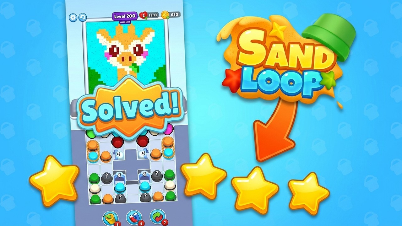 Sand Loop Level 200 Walkthrough 🏖️ Super Hard Level Solution & Guide!