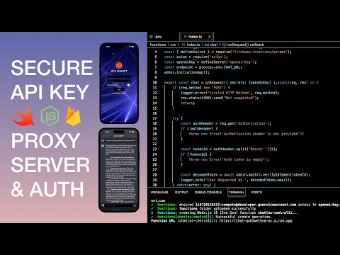 Secure API Key in Front End App using Proxy Server & User Authentication thumbnail