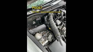 Lexus IS250 P0087 low pressure fuel rail