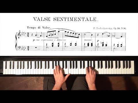 Valse Sentimentale Piano, Tchaikovsky Piano Performance Video