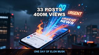 Elon Musk's 33 Posts on May 15th — 400 Million Views in One Day