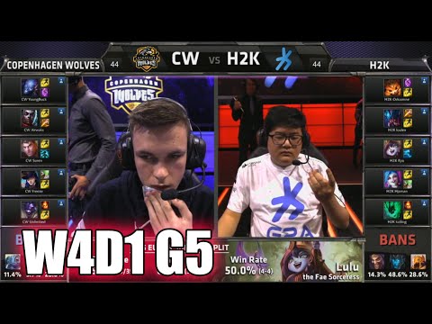 Copenhagen Wolves vs H2K Gaming | S5 EU LCS Summer 2015 Week 4 Day 1 | CW vs H2K W4D1 G5 Round 1