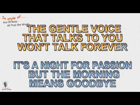 Ace of Base - All That She Wants - Instrumental and Karaoke by rolf rattay