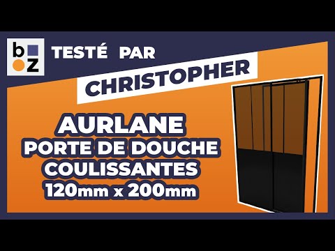 Porte de douche - Fabrik - porte coulissante - 120 x 200 cm - reconditionné AURLANE
