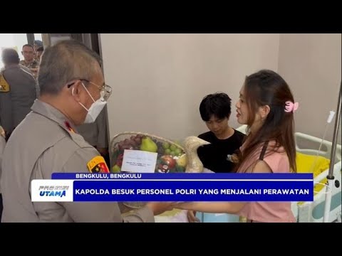 POLRES KAPOLDA BENGKULU JENGUK PERSONIL POLRI DI RS BHAYANGKARA