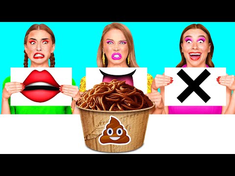 Bite, Lick or Nothing Challenge | Funny Food Situations by BaRaDa Challenge