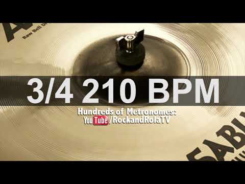 🔴 210 BPM 3/4 Ride Metronome