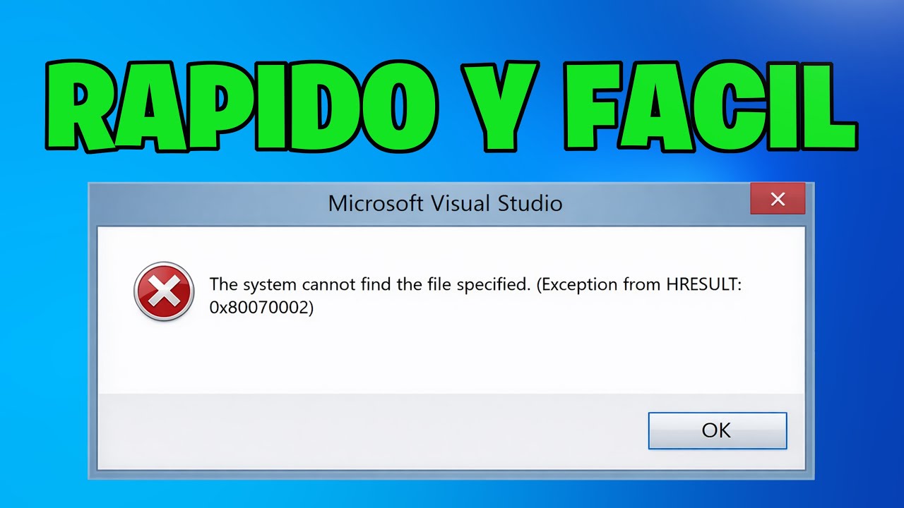El sistema no puede encontrar el archivo especificado Error al copiar archivos o carpetas - 2026✅