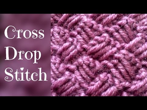Cross drop stitch tutorial – stitch no.32