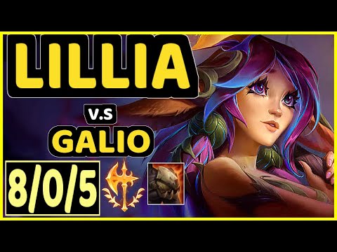 TINOWNS (LILLIA) vs GALIO - 8/0/5 KDA MID CHALLENGER GAMEPLAY - BR
