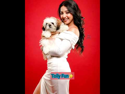 Swastika Ghosh with her cute pet brownie || #shorts #dipa #swastika #anuragerchowa 😺💞🥰|| @Tolly_Fun