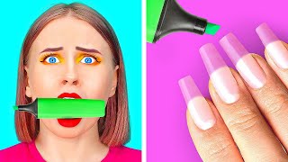 MAKE-UP IM SCHULMATERIAL VERSTECKEN! || Lustige Schmink-Tricks auf 123 GO! GOLD